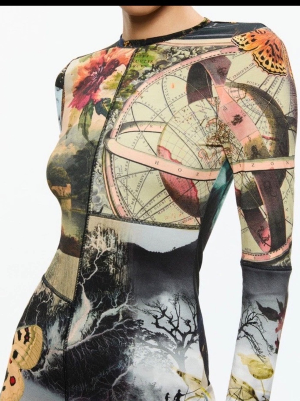 Alice & Olivia Eco-Fusion Paneled Delora Mini Dress NWT Sz 6 - Picture 5 of 14